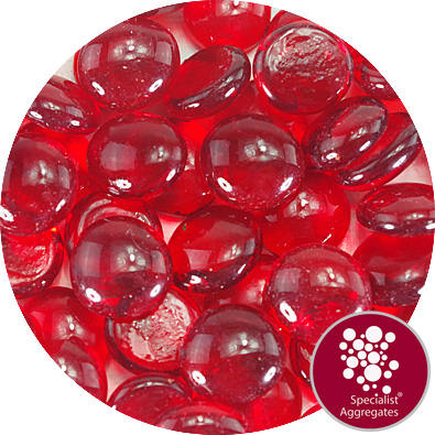 Buy Glass Nuggets - Lustered Ruby Red | Specialist Aggregates Ltd